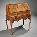 Queen Anne Walnutveneered Slantlid Desk