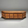 Baroquestyle Walnutveneered Table Cabinet