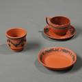 Three Wedgwood Rosso Antico Items