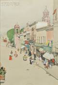 Ross Sterling Turner American 18471915 Mexican Street Scene