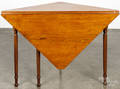 Sheraton style walnut handkerchief table