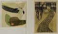 Two Japanese Prints Tamami Shima Japanese b 1937 Untitled