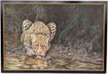 Don Heywood Oil on Canvas of a Leopard