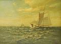Gilbert Tucker Margeson American 18521949 Schooner Under Sail