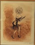 Al Albert Hirschfeld American 19032003 Marilyn Monroe in Some Like it Hot