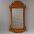 Eldred Wheeler Chippendalestyle Tiger Maple Scrollframe Mirror