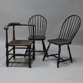 Three Blackpainted Chairs