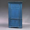 Bluepainted Corner Cupboard