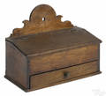 Pennsylvania walnut wall box ca 1800
