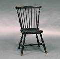 Blackpainted Fanback Windsor Side Chair