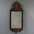 Queen Anne Inlaid Walnut Mirror