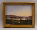 Hudson River School 19th Century Riverscape with Sailboats