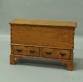 Chippendalestyle Tiger Maple Twodrawer Blanket Chest