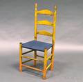 Yellowpainted Tapewoven Ladderback Side Chair