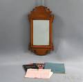 Small Eldred Wheeler Chippendalestyle Tiger Maple Scrollframe Mirror