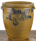 Pennsylvania threegallon stoneware crock 19th c