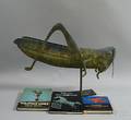 Molded Copper Grasshopper Weathervane and Weathervane Books