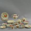 Twentythree Pieces of Kings Rose Creamware