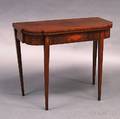 Federal Inlaid Mahogany Card Table