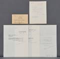 American Composers of the 20th Century Five Signed Letters and Cards