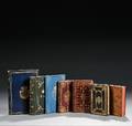 Portuguese Fine Bindings Seven Volumes Including One Manuscript 18th and 19th Century