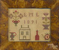 Pennsylvania needlework silk on linen sampler