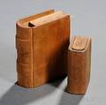 Book Safes Two Carved Wooden False Books