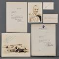Rickenbacker Edward Vernon 18901973 and Roscoe Turner 18951970 Signed Photographs Cards and Letters
