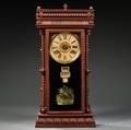 Wm L Gilbert Walnut Elberon Shelf Clock