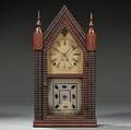 JC Brown Ripple Front Steeple Clock
