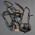 Reins Bit and Belt of General Francis S Dodge and a Commercial Haversack