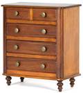 Miniature mahogany chest of drawers