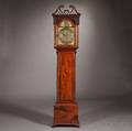 John Hamilton Mahogany Quarterchiming Tall Clock