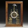Gothic Cathedralform Skeleton Clock