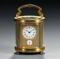 Miniature Oval Carriage Clock with Alarm