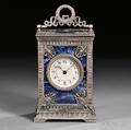 Lapis Lazuli Hourrepeating and Alarm Carriage Clock