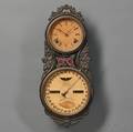 Large Iron Case Ithaca Calendar Clock