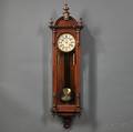 Ansonia Walnut Capital Wall Clock