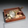 J Pool  Co Brass Surveyors Vernier Compass