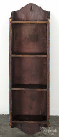 Pennsylvania stained pine hanging shelf