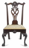 Philadelphia Chippendale walnut dining chair ca 1770