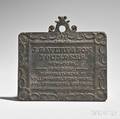Cast Iron Advertising Plaque