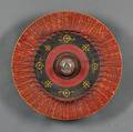 Polychrome Paintdecorated Game of Chance Wheel