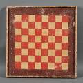 Polychrome Paintdecorated Checkerboard