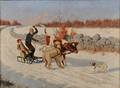 Sidney Lawrence Brackett American 18521910 Wintertime Sledding
