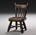 Miniature Paintdecorated Tabletback Windsor Chair