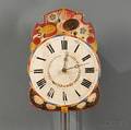 Polychromedecorated Wagonthewall Clock
