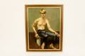 Dorothy Poole Oil of a Seated Young Man