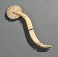 Carved Ivory and Baleeninlaid Jagging Wheel