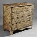 Paintdecorated Chest over Two Drawers